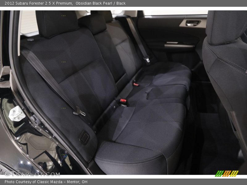 Rear Seat of 2012 Forester 2.5 X Premium