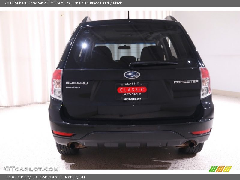 Obsidian Black Pearl / Black 2012 Subaru Forester 2.5 X Premium