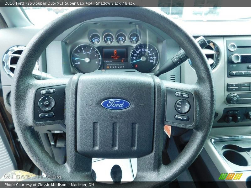 Shadow Black / Black 2016 Ford F250 Super Duty XLT Super Cab 4x4