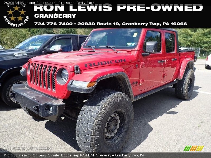 Firecracker Red / Black 2020 Jeep Gladiator Rubicon 4x4