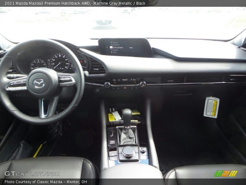 Machine Gray Metallic / Black 2021 Mazda Mazda3 Premium Hatchback AWD