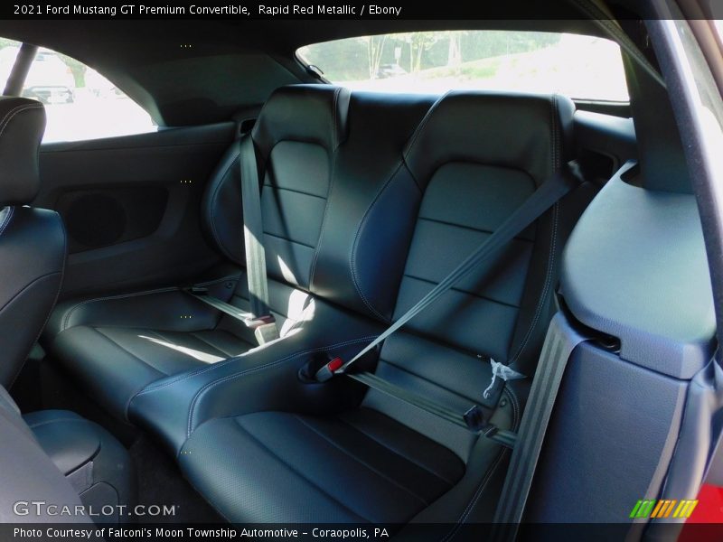 Rear Seat of 2021 Mustang GT Premium Convertible