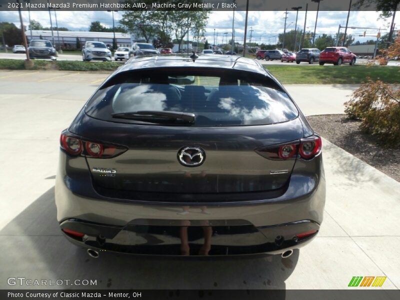 Machine Gray Metallic / Black 2021 Mazda Mazda3 Premium Hatchback AWD