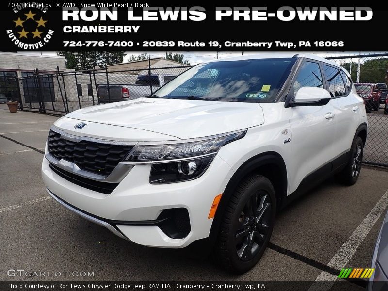 Snow White Pearl / Black 2021 Kia Seltos LX AWD