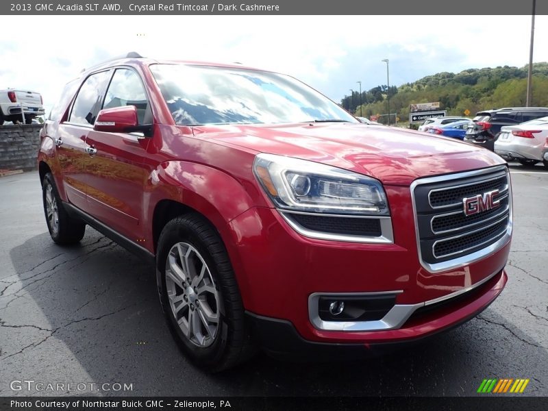 Crystal Red Tintcoat / Dark Cashmere 2013 GMC Acadia SLT AWD