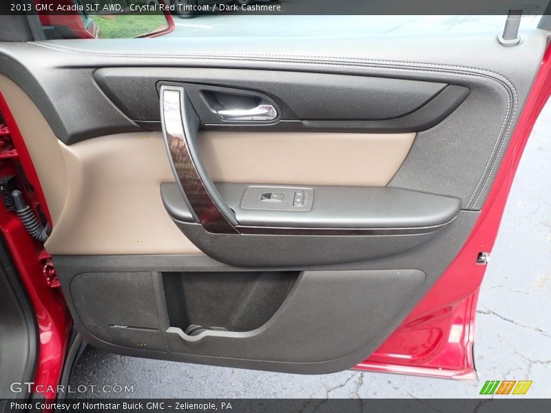 Crystal Red Tintcoat / Dark Cashmere 2013 GMC Acadia SLT AWD