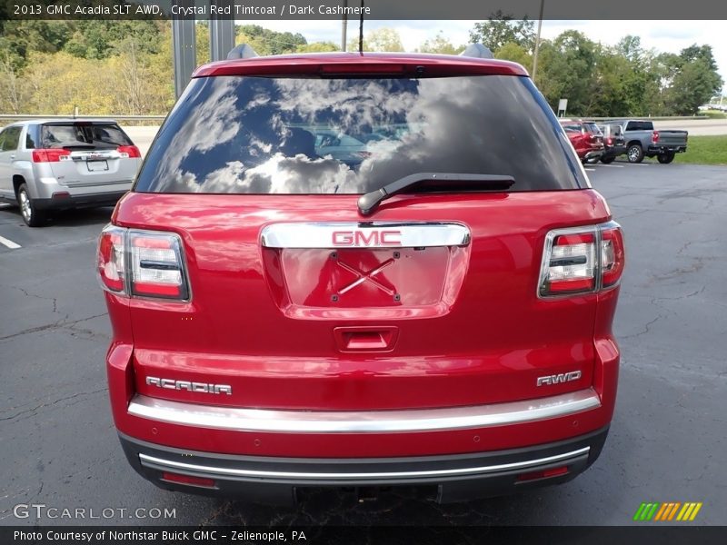 Crystal Red Tintcoat / Dark Cashmere 2013 GMC Acadia SLT AWD