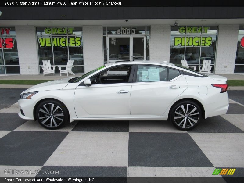Pearl White Tricoat / Charcoal 2020 Nissan Altima Platinum AWD