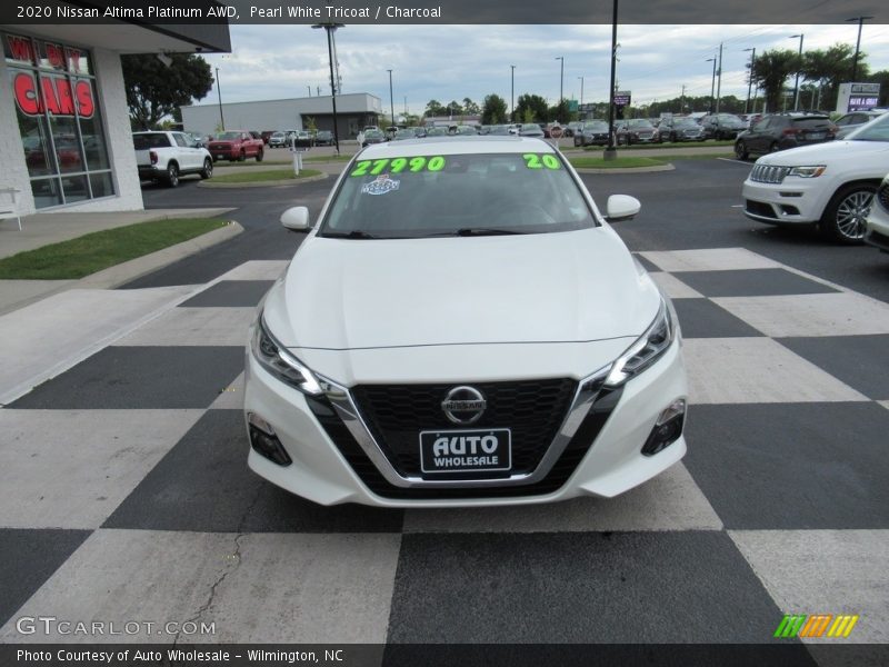 Pearl White Tricoat / Charcoal 2020 Nissan Altima Platinum AWD