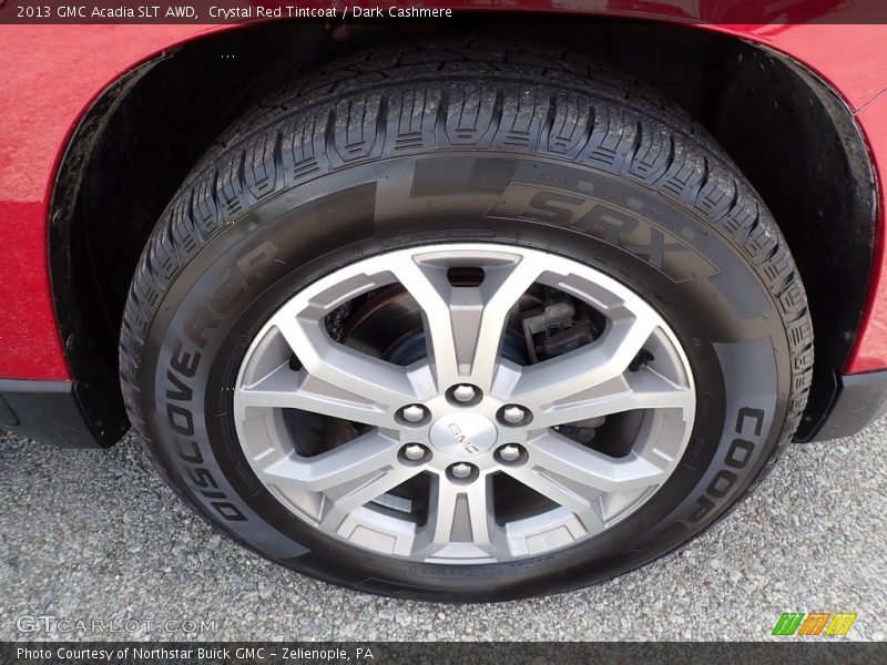 Crystal Red Tintcoat / Dark Cashmere 2013 GMC Acadia SLT AWD