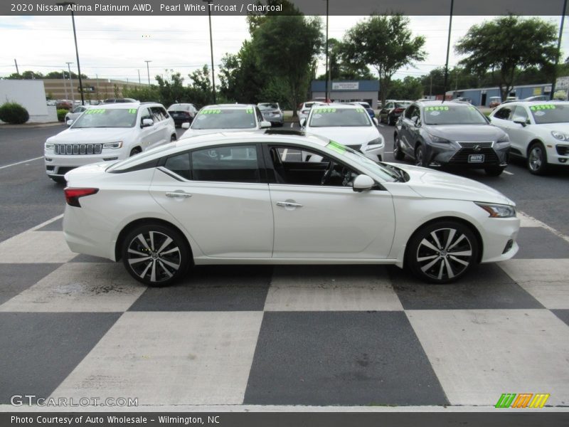 Pearl White Tricoat / Charcoal 2020 Nissan Altima Platinum AWD