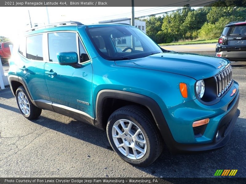 Bikini Metallic / Black 2021 Jeep Renegade Latitude 4x4