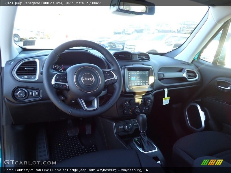 Bikini Metallic / Black 2021 Jeep Renegade Latitude 4x4