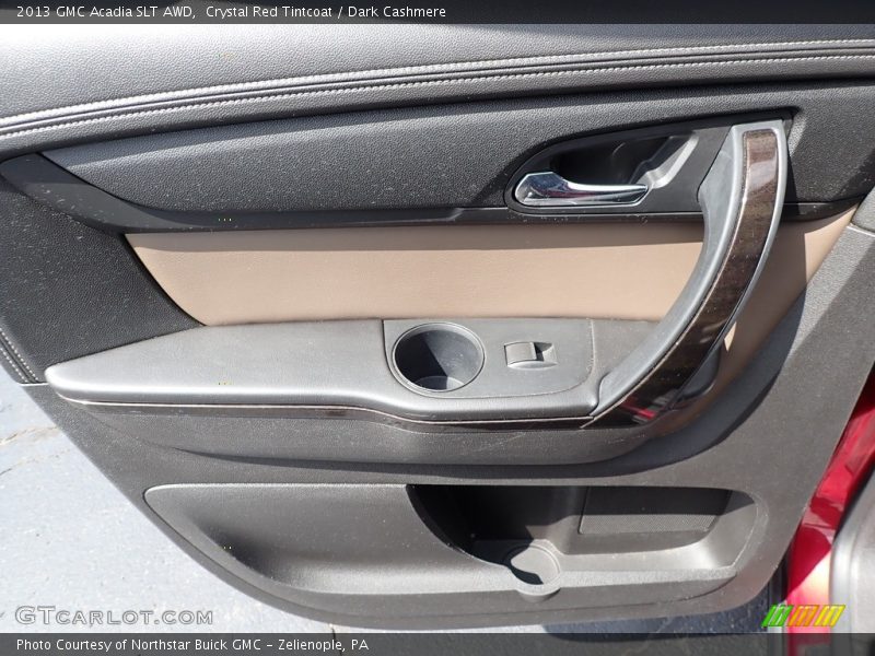Crystal Red Tintcoat / Dark Cashmere 2013 GMC Acadia SLT AWD