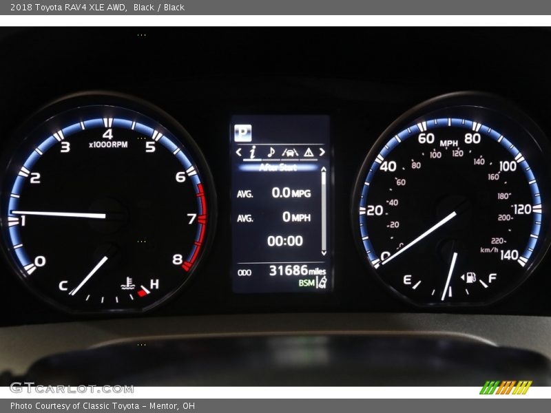 Black / Black 2018 Toyota RAV4 XLE AWD
