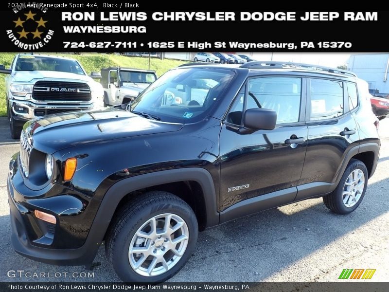 Black / Black 2021 Jeep Renegade Sport 4x4