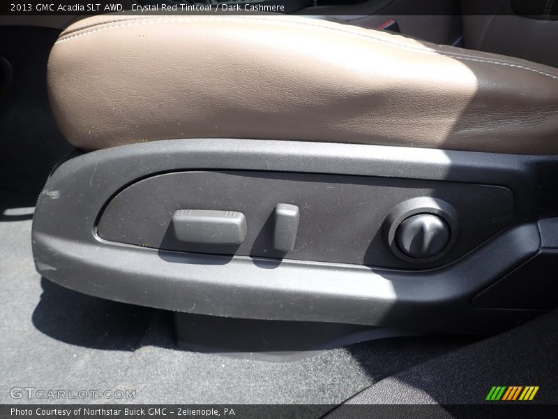 Crystal Red Tintcoat / Dark Cashmere 2013 GMC Acadia SLT AWD