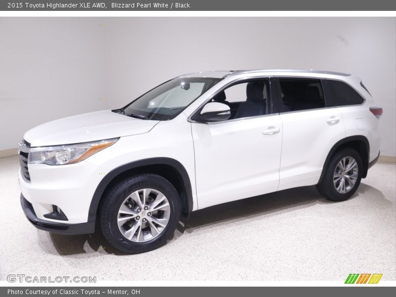 Blizzard Pearl White / Black 2015 Toyota Highlander XLE AWD