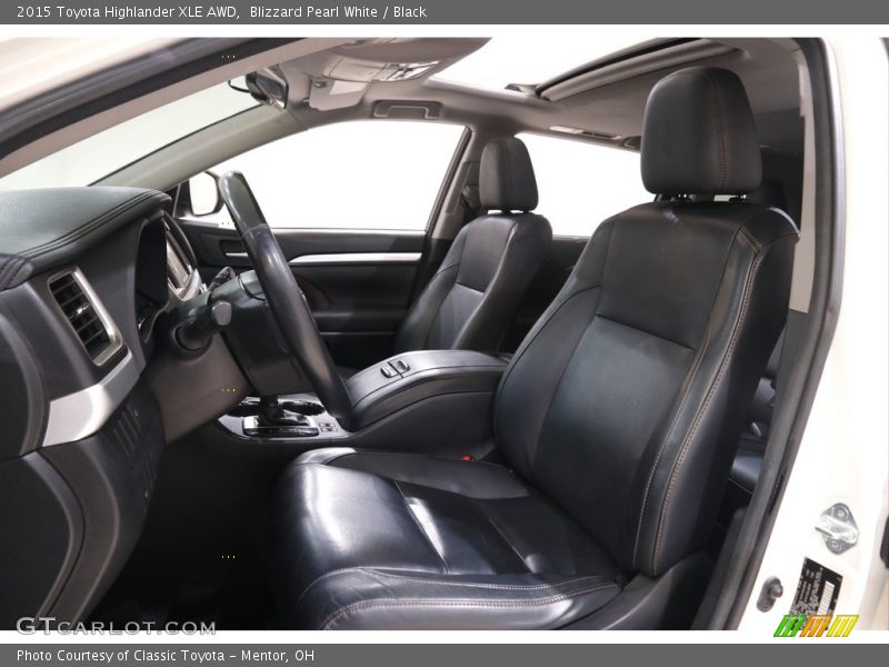 Blizzard Pearl White / Black 2015 Toyota Highlander XLE AWD