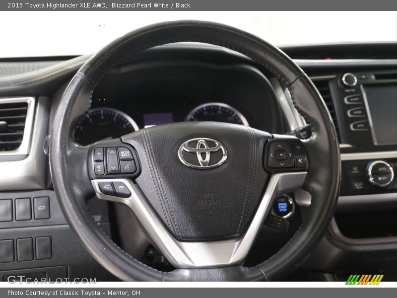 Blizzard Pearl White / Black 2015 Toyota Highlander XLE AWD