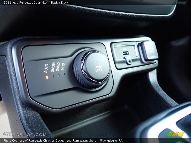 Controls of 2021 Renegade Sport 4x4