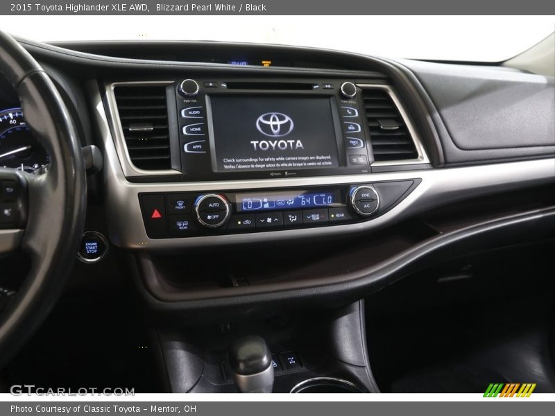 Blizzard Pearl White / Black 2015 Toyota Highlander XLE AWD