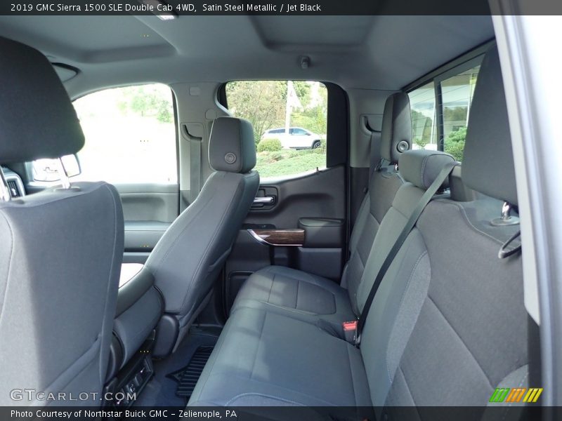 Satin Steel Metallic / Jet Black 2019 GMC Sierra 1500 SLE Double Cab 4WD