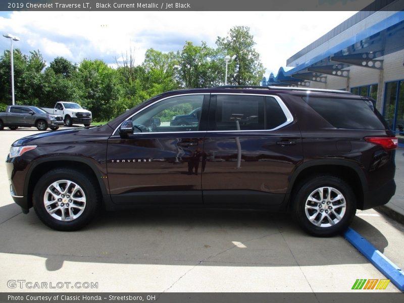 Black Current Metallic / Jet Black 2019 Chevrolet Traverse LT