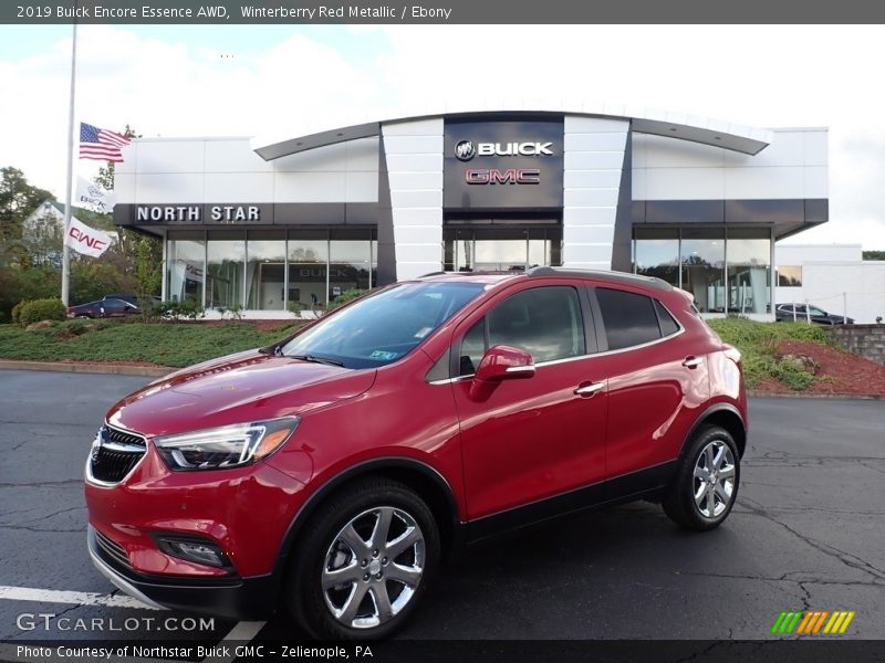 Winterberry Red Metallic / Ebony 2019 Buick Encore Essence AWD