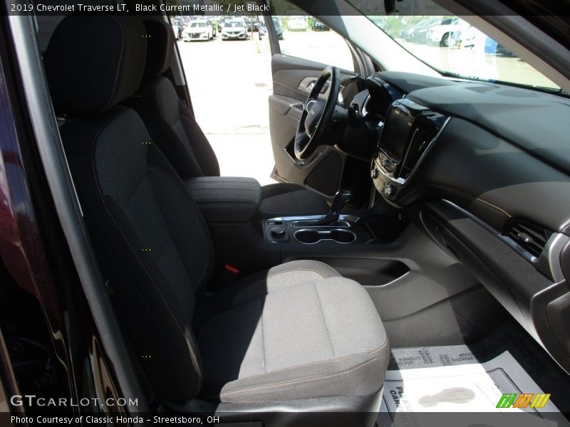 Black Current Metallic / Jet Black 2019 Chevrolet Traverse LT