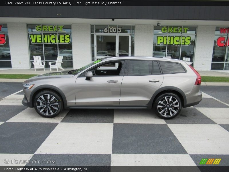 Birch Light Metallic / Charcoal 2020 Volvo V60 Cross Country T5 AWD