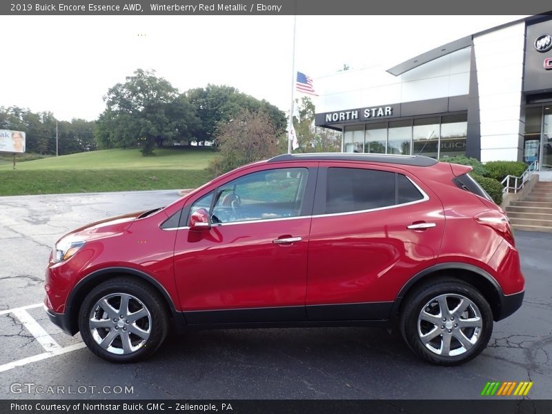 Winterberry Red Metallic / Ebony 2019 Buick Encore Essence AWD
