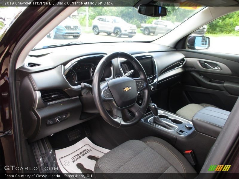 Black Current Metallic / Jet Black 2019 Chevrolet Traverse LT