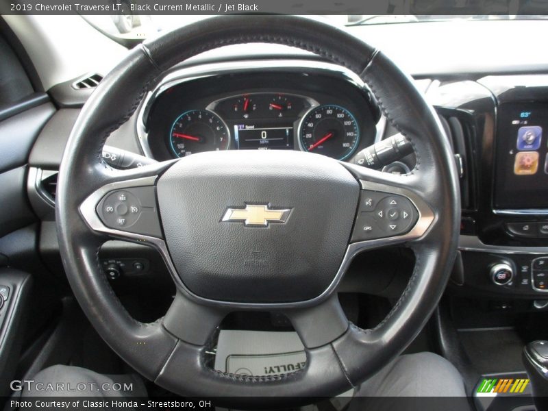 Black Current Metallic / Jet Black 2019 Chevrolet Traverse LT