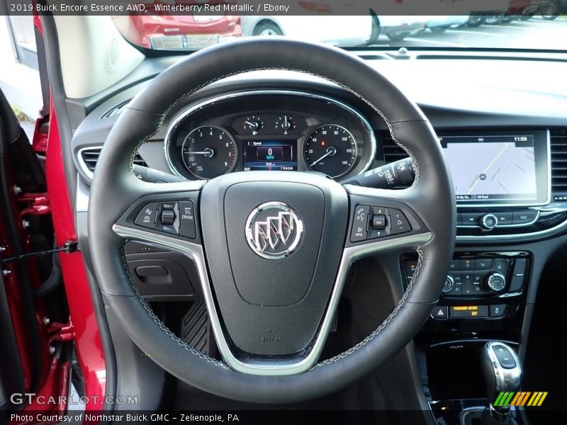 Winterberry Red Metallic / Ebony 2019 Buick Encore Essence AWD