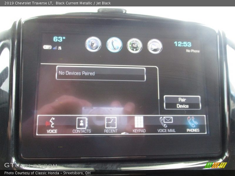 Black Current Metallic / Jet Black 2019 Chevrolet Traverse LT