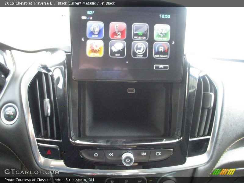 Black Current Metallic / Jet Black 2019 Chevrolet Traverse LT