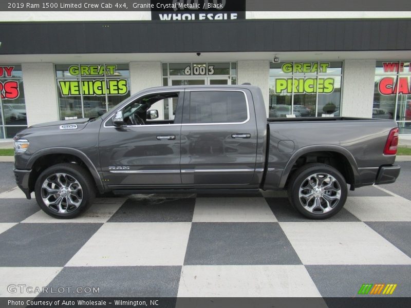 Granite Crystal Metallic / Black 2019 Ram 1500 Limited Crew Cab 4x4