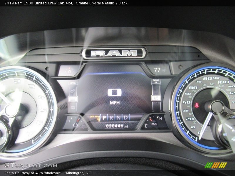 Granite Crystal Metallic / Black 2019 Ram 1500 Limited Crew Cab 4x4