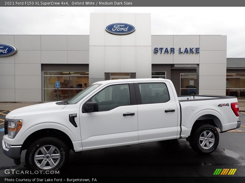 Oxford White / Medium Dark Slate 2021 Ford F150 XL SuperCrew 4x4