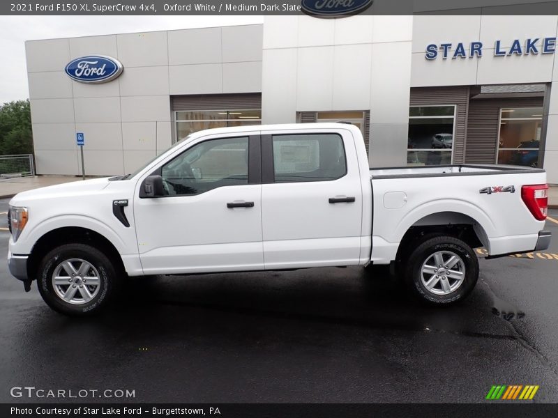 Oxford White / Medium Dark Slate 2021 Ford F150 XL SuperCrew 4x4