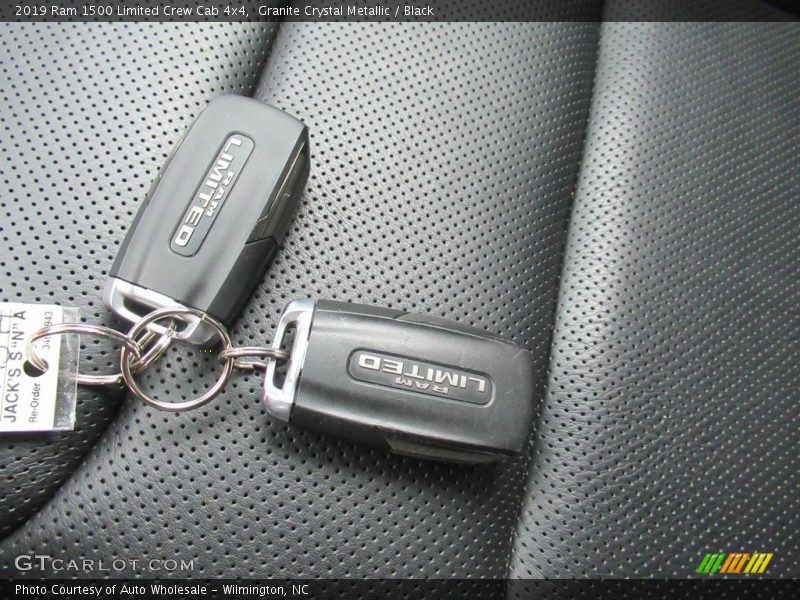 Granite Crystal Metallic / Black 2019 Ram 1500 Limited Crew Cab 4x4