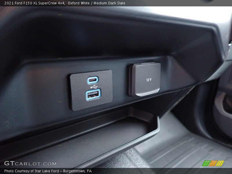 Oxford White / Medium Dark Slate 2021 Ford F150 XL SuperCrew 4x4