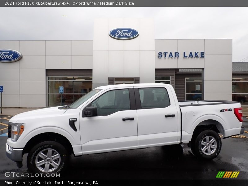 Oxford White / Medium Dark Slate 2021 Ford F150 XL SuperCrew 4x4