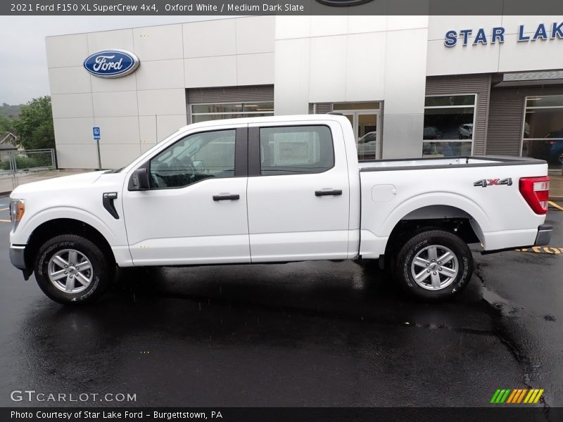 Oxford White / Medium Dark Slate 2021 Ford F150 XL SuperCrew 4x4