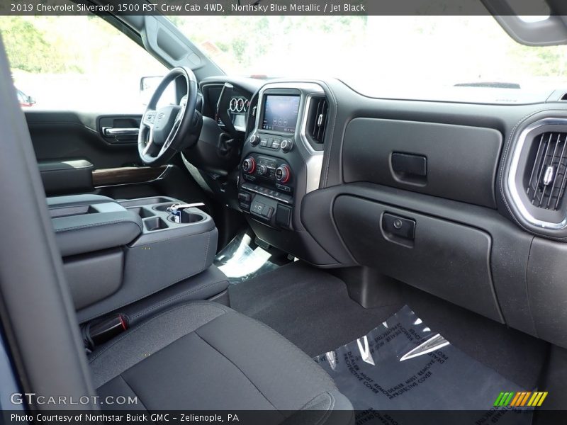 Northsky Blue Metallic / Jet Black 2019 Chevrolet Silverado 1500 RST Crew Cab 4WD