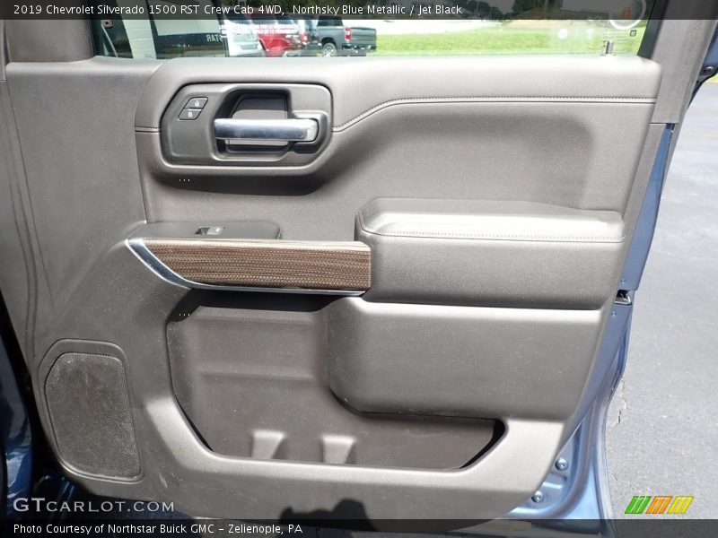 Northsky Blue Metallic / Jet Black 2019 Chevrolet Silverado 1500 RST Crew Cab 4WD