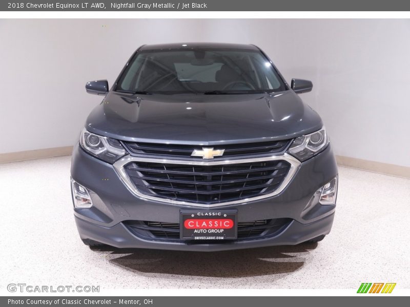 Nightfall Gray Metallic / Jet Black 2018 Chevrolet Equinox LT AWD