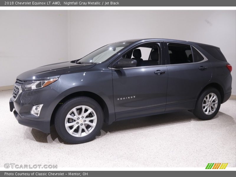 Nightfall Gray Metallic / Jet Black 2018 Chevrolet Equinox LT AWD