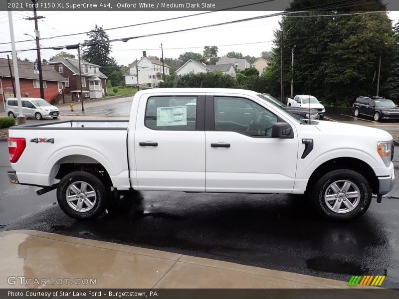Oxford White / Medium Dark Slate 2021 Ford F150 XL SuperCrew 4x4